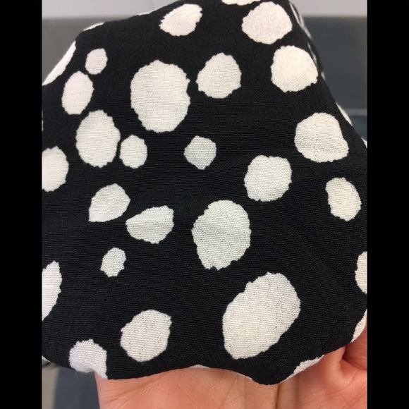 ZARA BLACK & WHITE POLKADOT SPOTTED PRINTED ELASTIC WAIST MIDI DRESS $69.90 - Picture 8 of 13